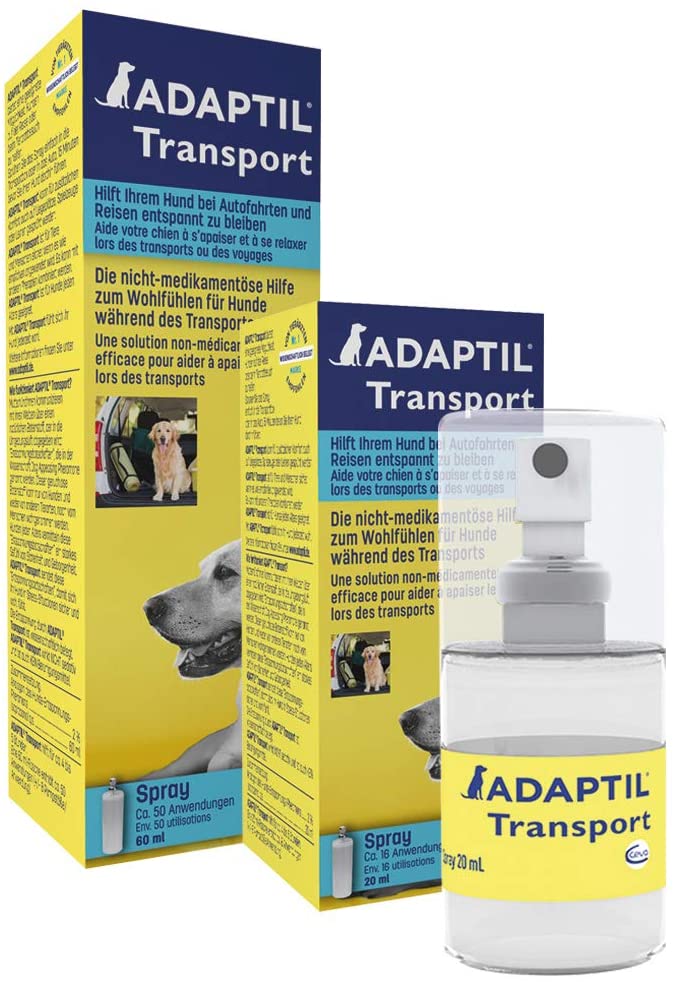  Adaptil Calm Transport Spray, Helps Dog cope with Travelling and Other Short Term Challenges, 60 ml 