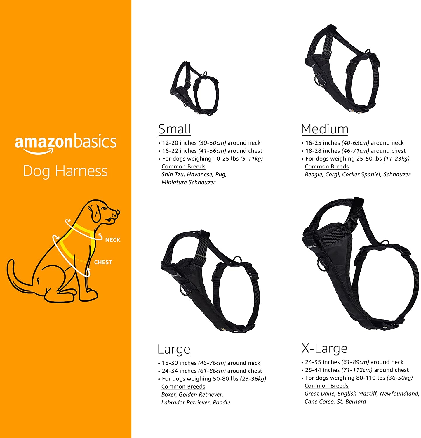  AmazonBasics - Arnés para perro, pequeño 