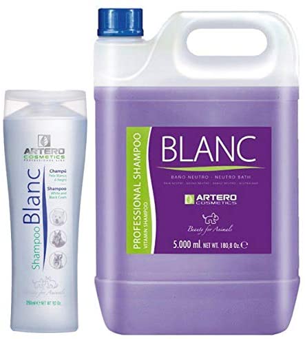  Artero Blanc, Champú para Perros de Pelo Blanco o Negro. (250 ml) 