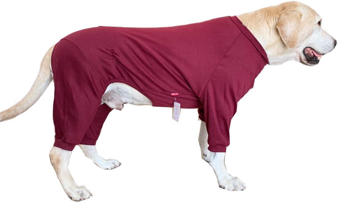  BT Bear - Pijama para Perro con diseño de Oso de Peluche y protección para Las articulaciones, antipelo, elástico con Cuatro Patas, para Perros medianos, Grandes, Labrador, Golden Retriever Samoyed 