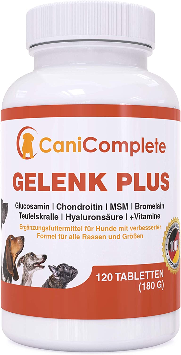  CaniComplete Plus – Condroprotector perros - Vitaminas para Perros: Garra del Diablo, MSM, Condroitina para perros, Glucosamina, Colágeno para Perros, Vitamina B, etc 