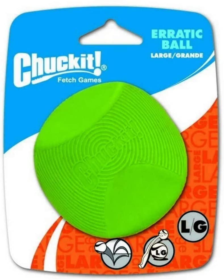  Chuckit! 20130 Erratic Ball Large, 1 Pelota para Perros Compatible con el Lanzador, L 