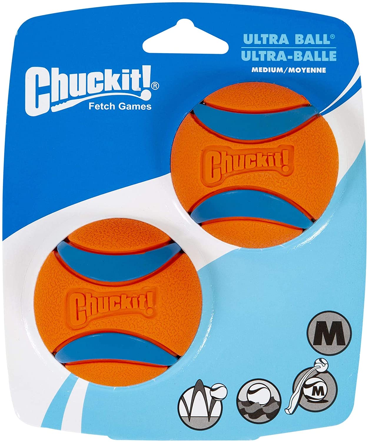  Chuckit Ultra Ball Medium - 2 Pelotas para Perros 
