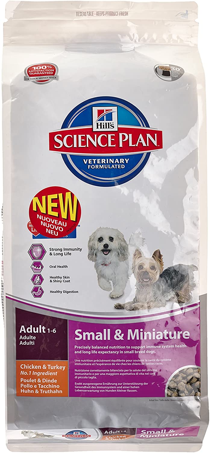  Hill`s Science Plan Alimento con Sabor a Pollo para Perros Adulto, Pequeño y Mini - 3 kg 