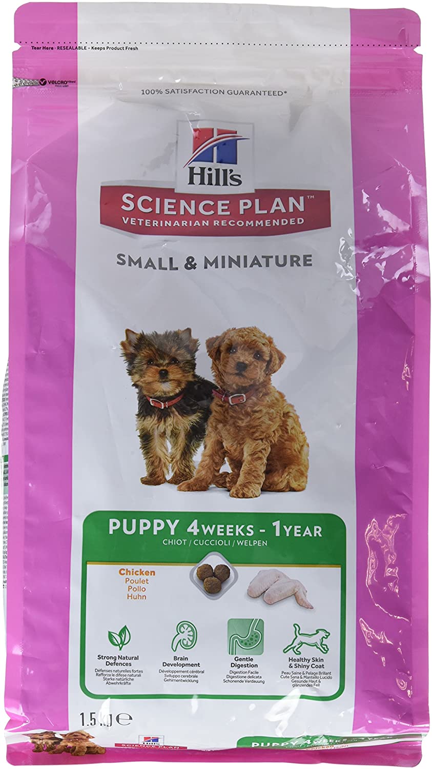  Hill`s Science Plan Alimento con Sabor a Pollo para Perros Pequeño y Mini - 1,5 kg 