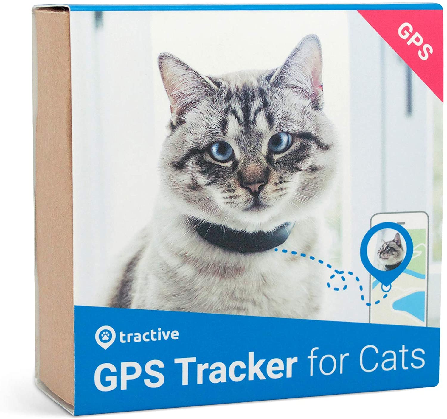  Localizador GPS para gatos - Collar GPS con mecanismo de aperture. Rastreador GPS resistente al agua 