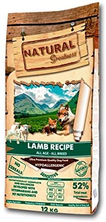  Natural Greatness Lamb Recipe Alimento Seco Completo para Perros - 12000 gr 