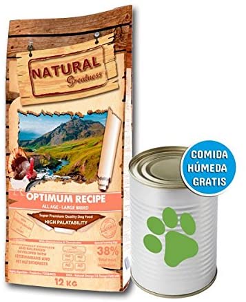 Natural Greatness Optimum Large Breed Alimento Seco Completo para Perros - 12000 gr 