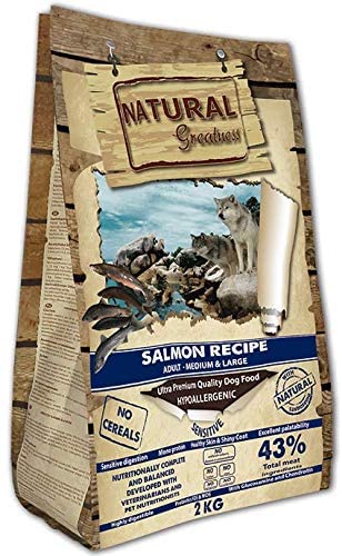  Natural Greatness Salmon Recipe Medium Alimento Seco Completo para Perros - 2000 gr 