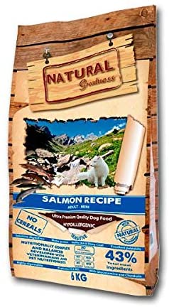  Natural Greatness Salmon Recipe Mini Alimento Seco Completo para Perros - 6000 gr 