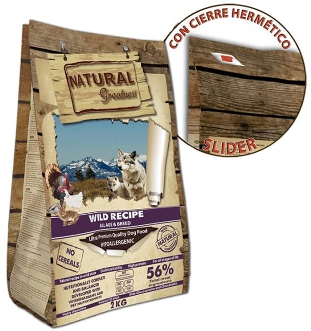  Natural Greatness Wild Recipe Alimento Seco Completo para Perros - 12000 gr 