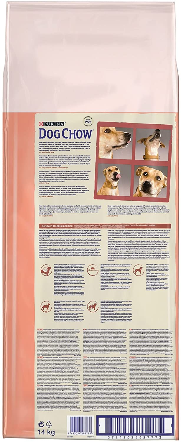 Purina Dog Chow Light pienso para Perro Adulto Pavo 14 Kg 