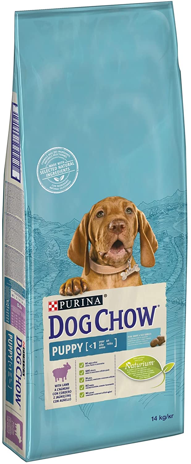  Purina Dog Chow Puppy pienso para Perro Cachorro Cordero 14 Kg 