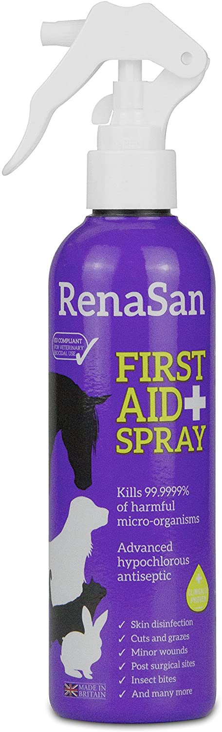  RenaSan Spray de Primeros Auxilios Travel Buddy 100ml - Para todos los animales, perros, gatos, mascotas pequeñas, caballos, reptiles, aves de corral y aves 