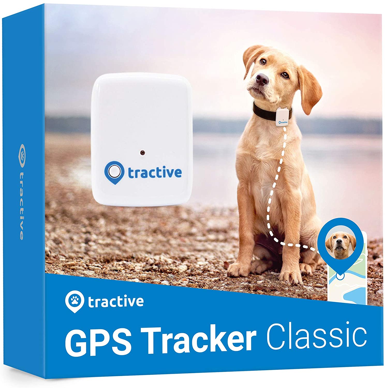  Tractive Localizador GPS para perros - Rastreador con rango ilimitado 