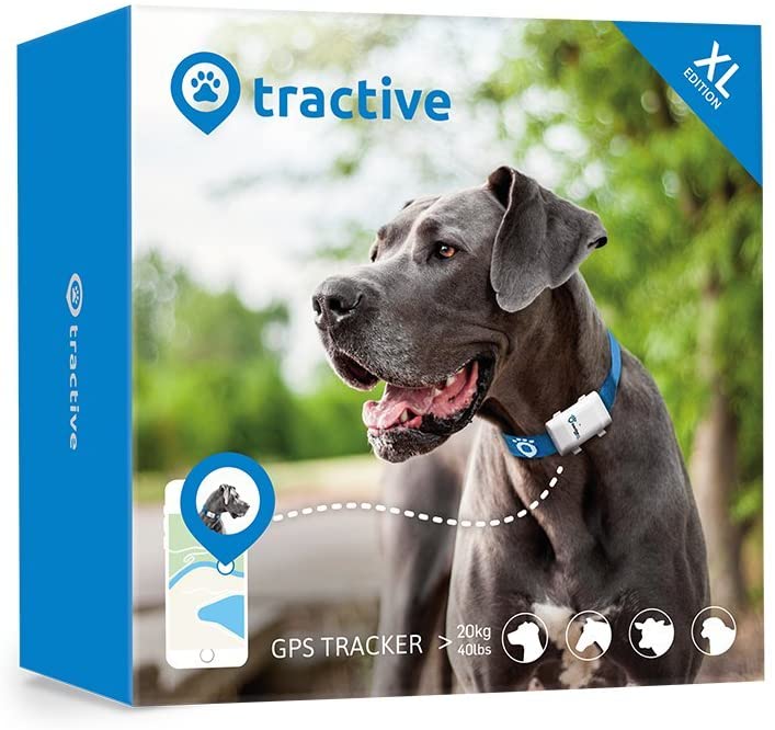  Tractive Localizador GPS XL para perros - batería dura hasta 6 semanas, rango ilimitado 