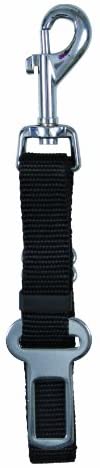  Trixie Repuesto Cinturón Seguridad Perros - Arnés para Coches Mosquetón Giratorio Ajustable 45-70cm/30mm Negro 