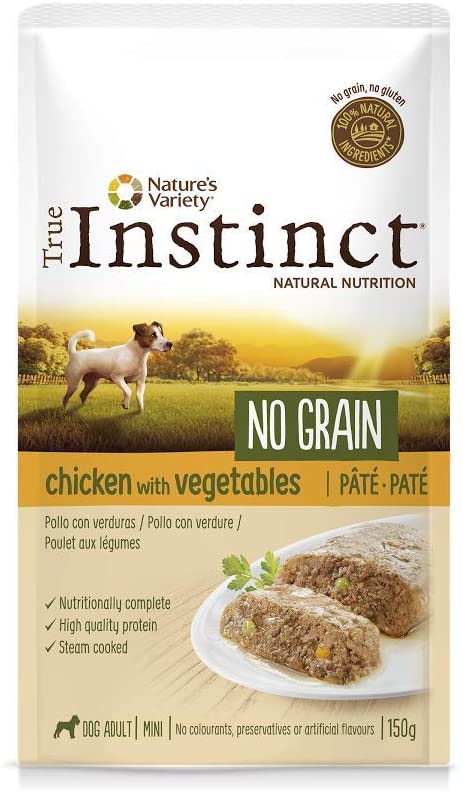  True Instinct No Grain Mini Paté de Pollo para Perros 150 gr - Pack de 8 