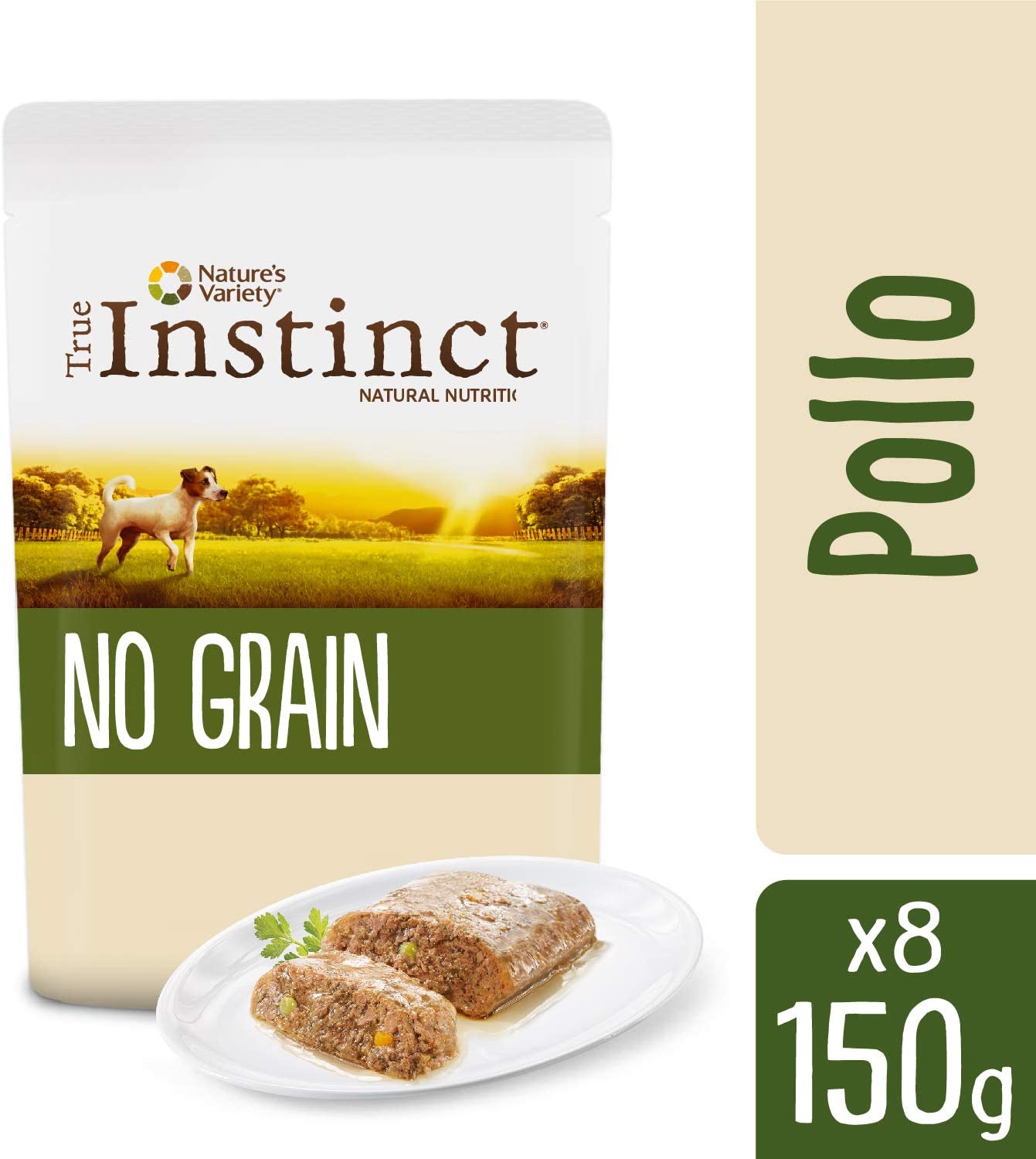  True Instinct No Grain Mini Paté de Pollo para Perros 150 gr - Pack de 8 
