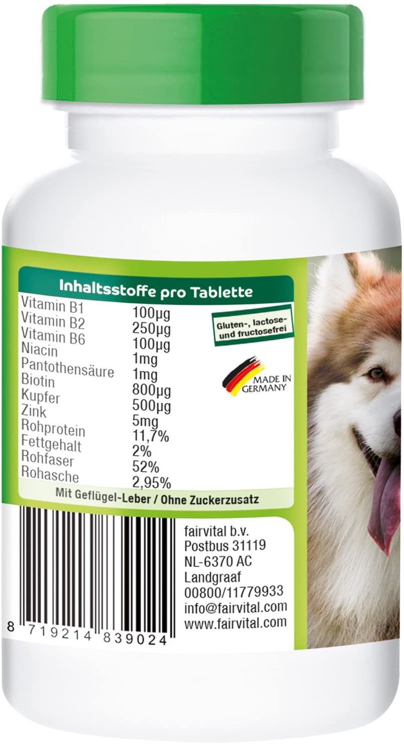  Vetipur Biotina 800µg - 90 Comprimidos para Perros - ¡Calidad Alemana Garantizada! 