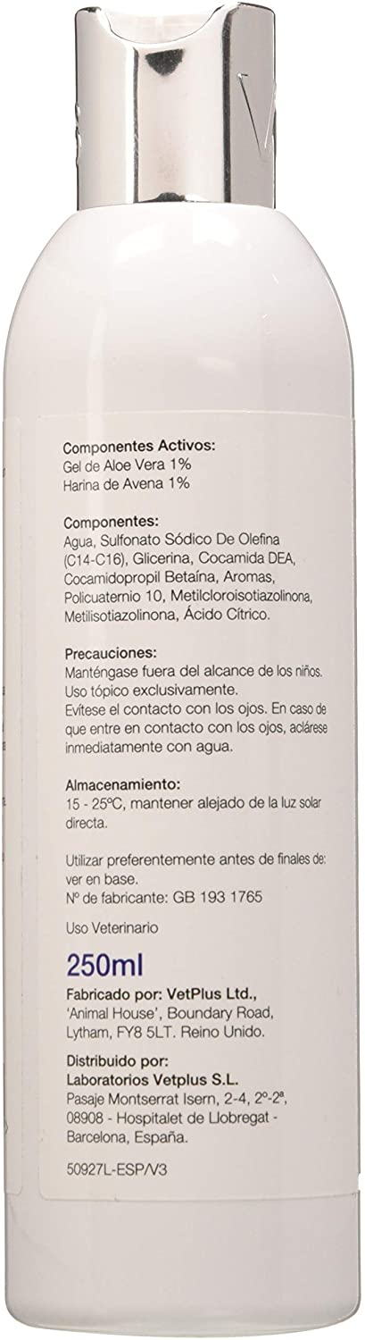  VETPLUS Coatex Champú Aloe y Avena - 500 ml 