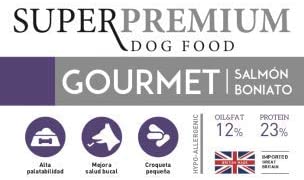  YERBERO Nature Gourmet salmón/boniato Comida Hipoalergénica para Perros 12kg 