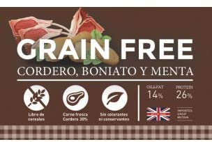  YERBERO Nature Grain Free de Cordero Comida para Perros SIN Cereales 12kg 