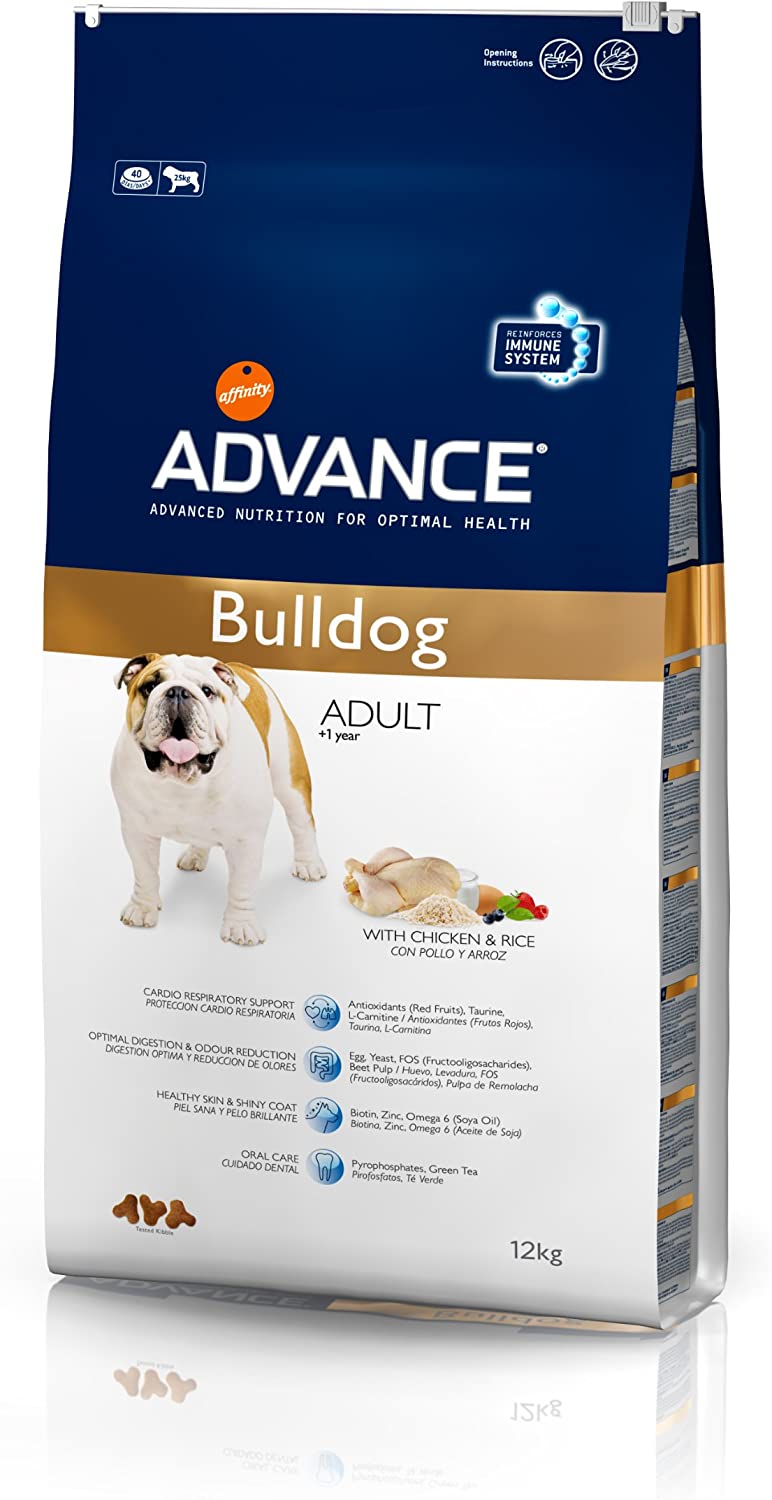  Advance French Bulldog Adult, Comida para perros, carrera de Bulldog francés adulto, 9Kg 