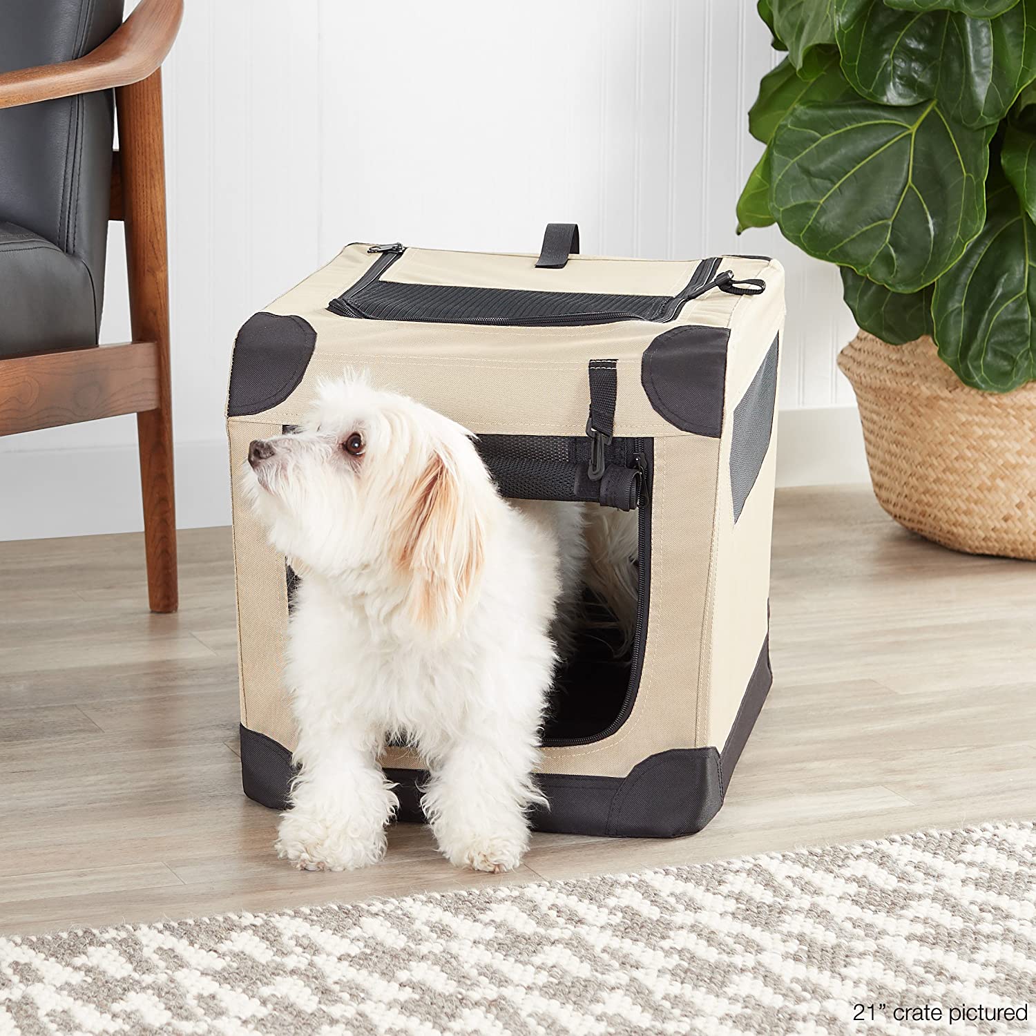  AmazonBasics - Transportín para perros, blando, plegable, 66 cm 
