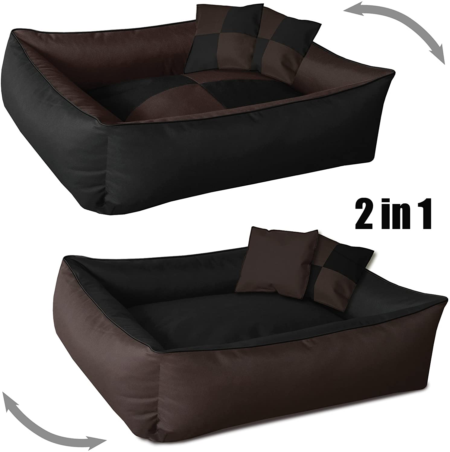  BedDog® 2en1 colchón para Perro MAX Quattro L hasta XXXL, 9 Colores, Cama, sofá,Cesta para Perro 
