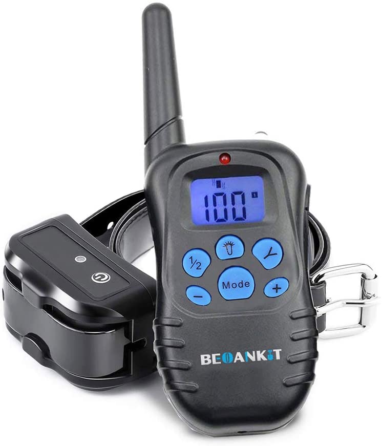  Beoankit Collar De Adiestramiento para Perros-Rango Remoto de 300 metros-Recargable-IPX67-Pitido De Alerta Y Modo De Vibración 