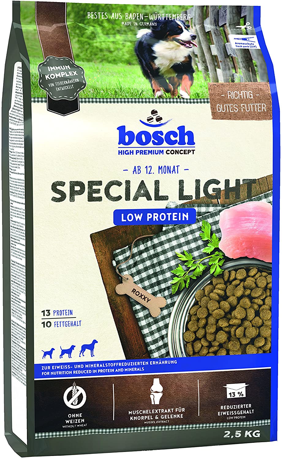  bosch HPC Special Light | Comida seca para perros de todas las razas | Para la nutrición reducido en proteínas y minerales | 12,5 kg 
