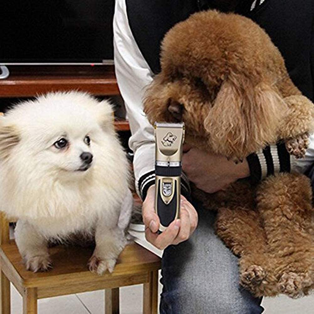  Cortapelos para Mascotas Peine de Bajo Maquinillas eléctricas para Perros Gatos Animales Trimmer Clippers 