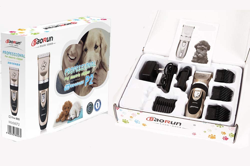  Cortapelos para Mascotas Peine de Bajo Maquinillas eléctricas para Perros Gatos Animales Trimmer Clippers 