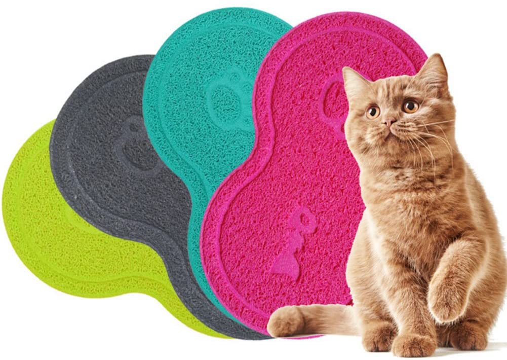  Diyafas Antideslizante Gatito de Mantel Alfombra de Tazón Alimentación Estera Mascotas Manta para Gatos y Perros 