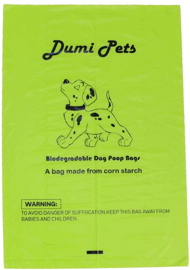  Dumi Pets Bolsas biodegradables para residuos de perro extra gruesas y fuertes, a prueba de fugas, respetuosas con el medio ambiente, 420 unidades 