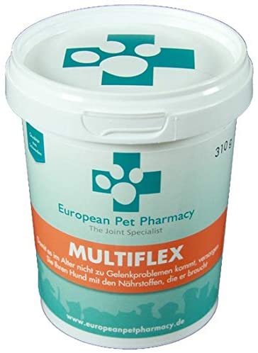  European Pet Pharmacy Suplemento articulación Multiflex Regenerador de Cartílagos para Perros y Gatos (140g) 