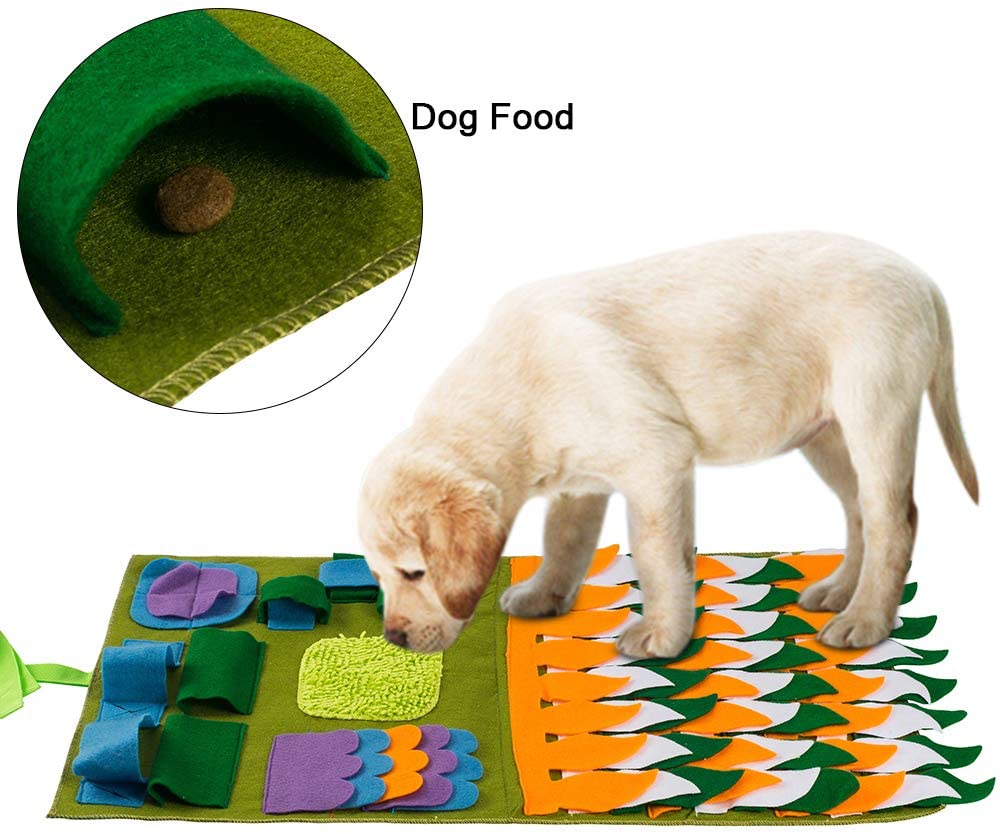  FREESOO Alfombrilla para perros, alimentación de mascotas, entrenamiento de cachorros y juguetes de rompecabezas Verde 