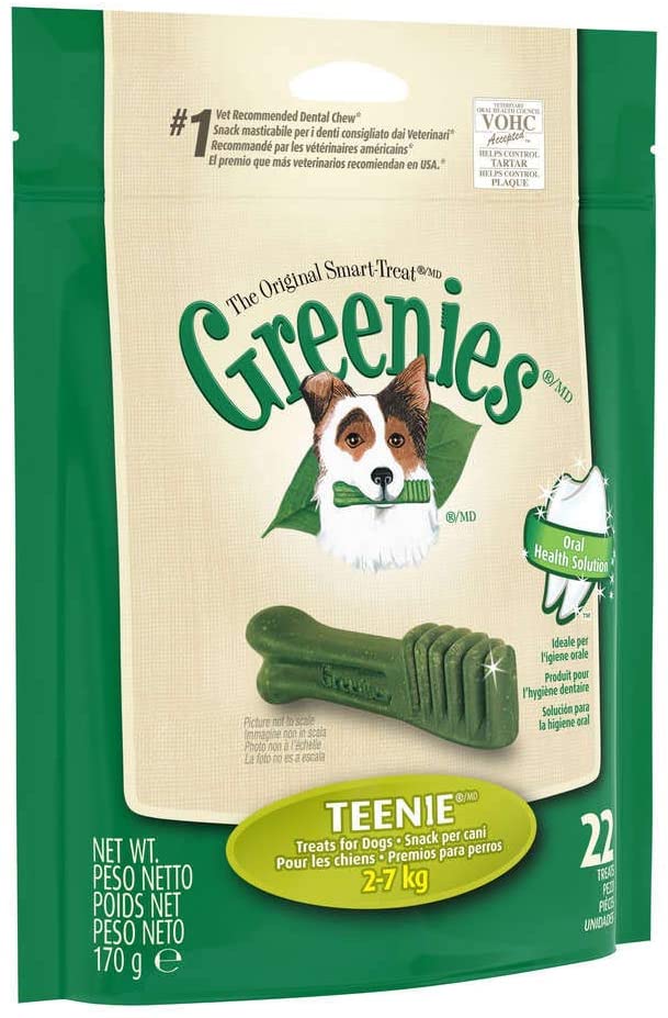  Greenies Snack Limpieza Dental - 17 - Teenie 2-7 Kg, 170 Grs 