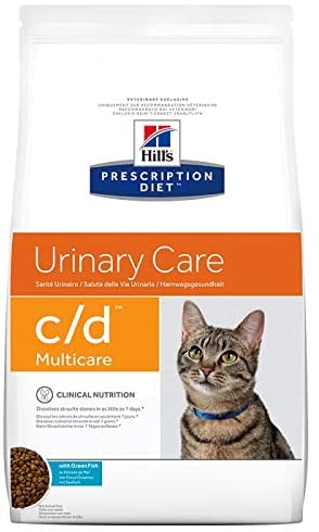  Hill' S Prescription Diet C/D Urinary Care al pescado oceánico para la salud de las vías urinarias del gato, 5 kg 