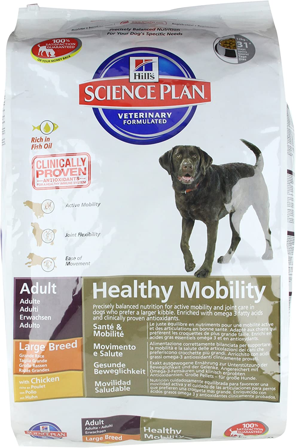  Hill`s Science Plan Alimento para Perros Adulto Healthy Mobility - 12 kg 