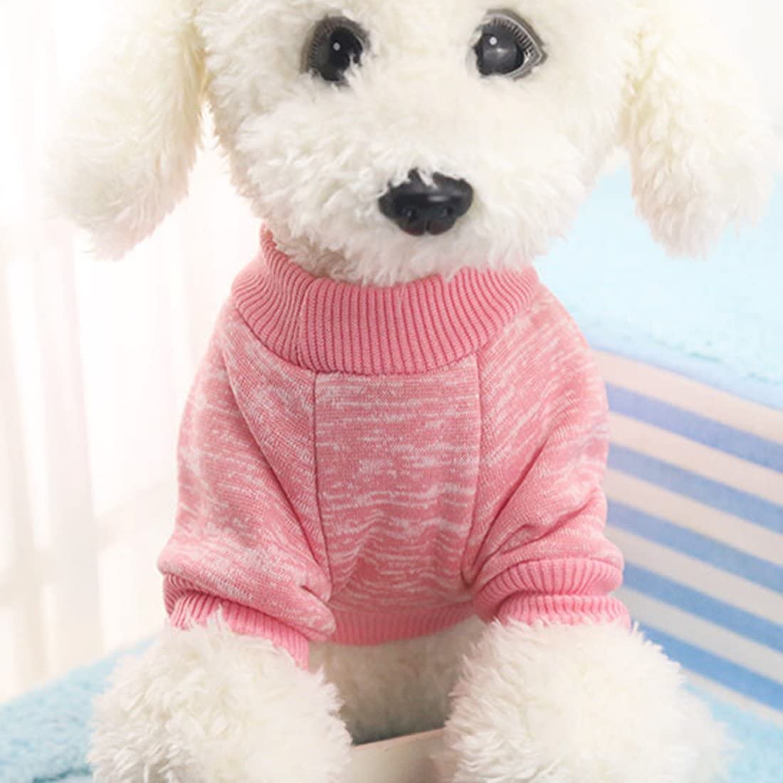  Idepet - Ropa para mascotas: jersey de forro polar para perros y gatos, XXL, Rosa 