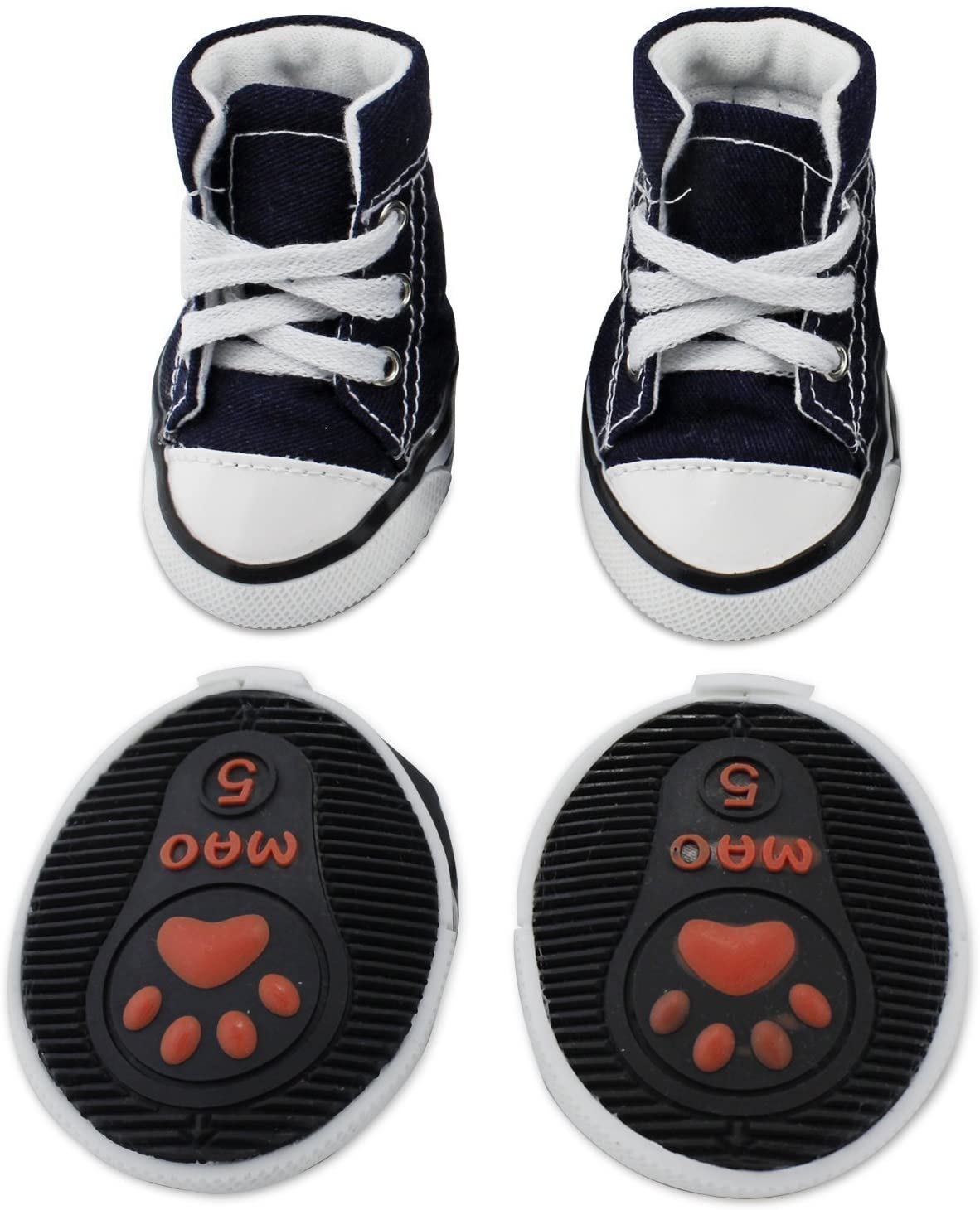  KEESIN Zapatos de Lona Antideslizantes para Perros Cachorros, Protectores de Piernas para Perros, Zapatos Casuales al Aire Libre para Perros #3 