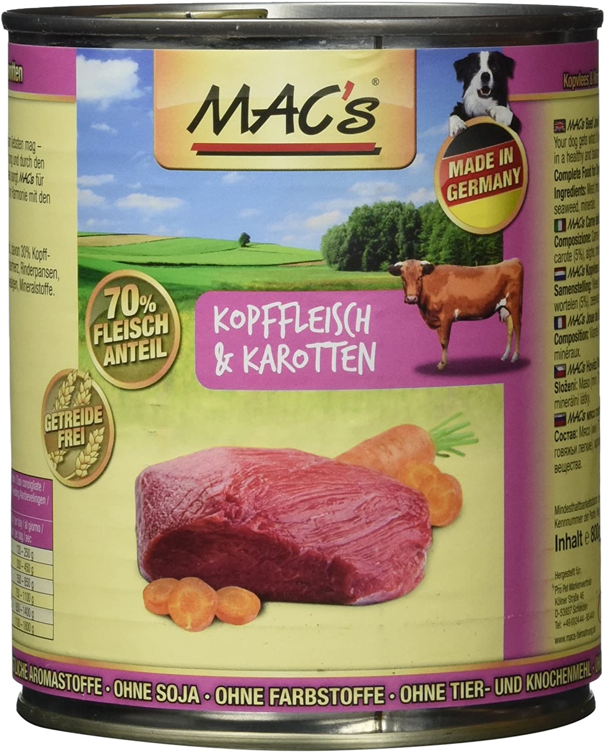  Mac 's de Carne & Zanahorias, 6 Pack (6 x 800 g) 
