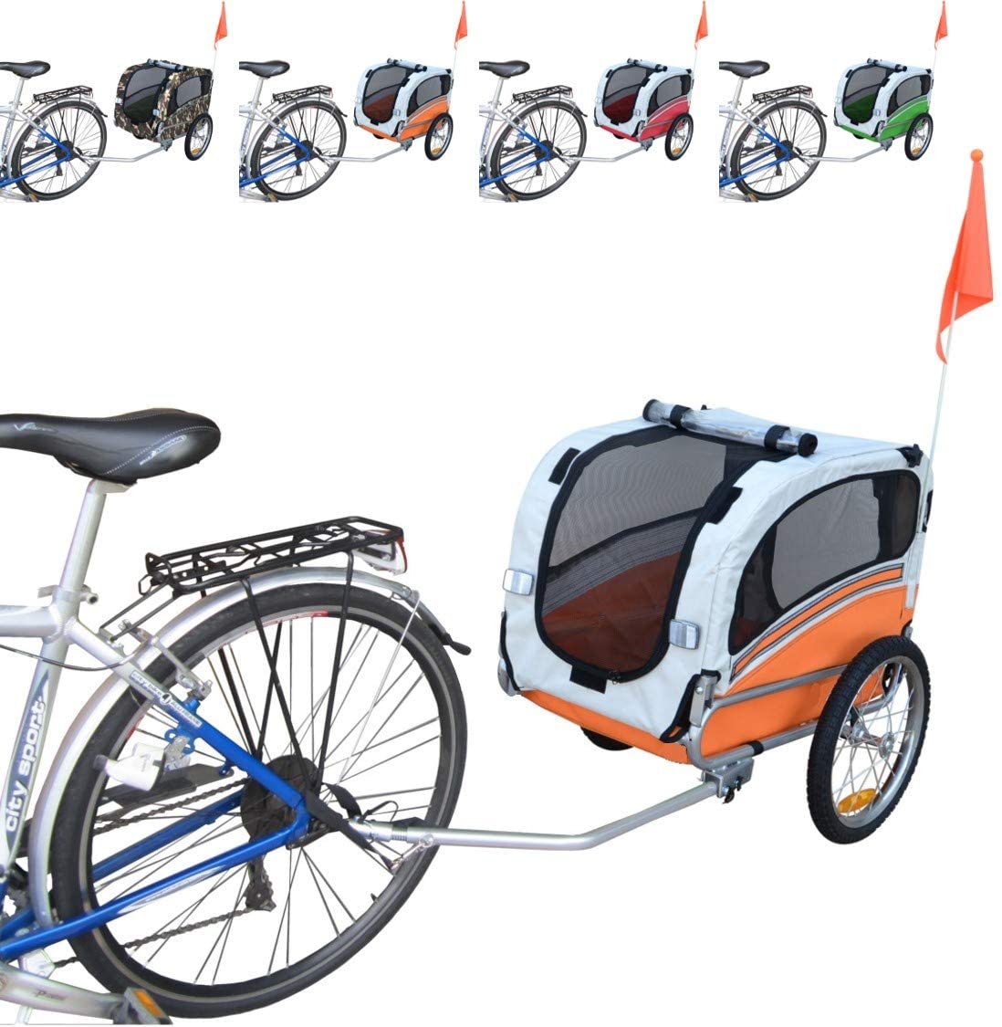  Papilioshop Snoopy Remolque de Bicicleta para el Transporte de Perros y Animales 