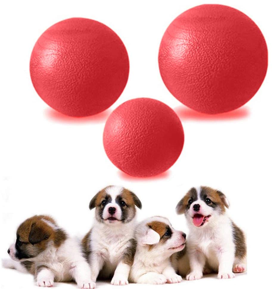  Pelota para perro TPR resistente a mordiscos, juguete para masticar, rojo L medium rosso 