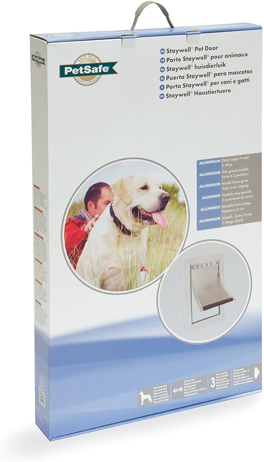  PetSafe Staywell - Puerta para mascotas con marco de aluminio, X-Large (660 ml) 