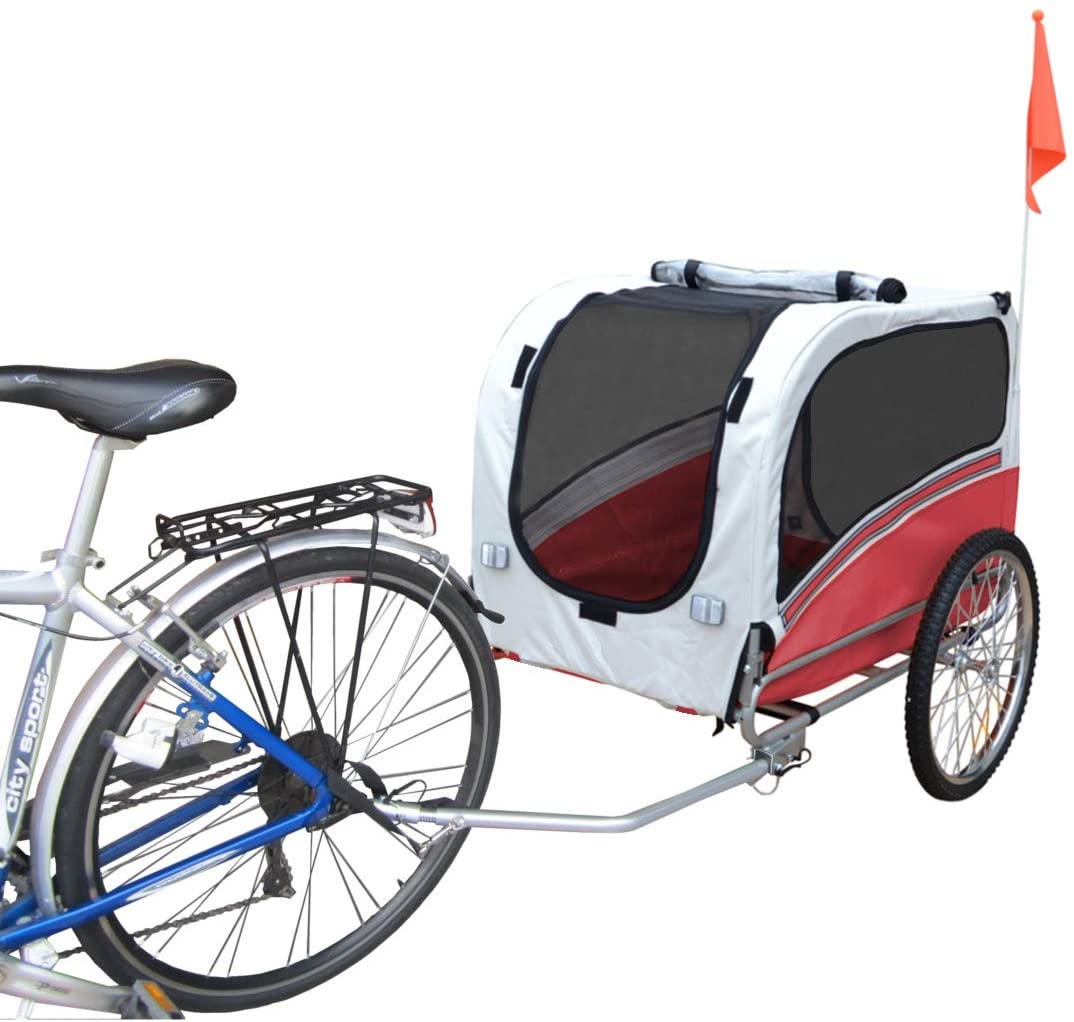  Polironeshop Snoopy - Remolque de bicicleta para el transporte de perros 
