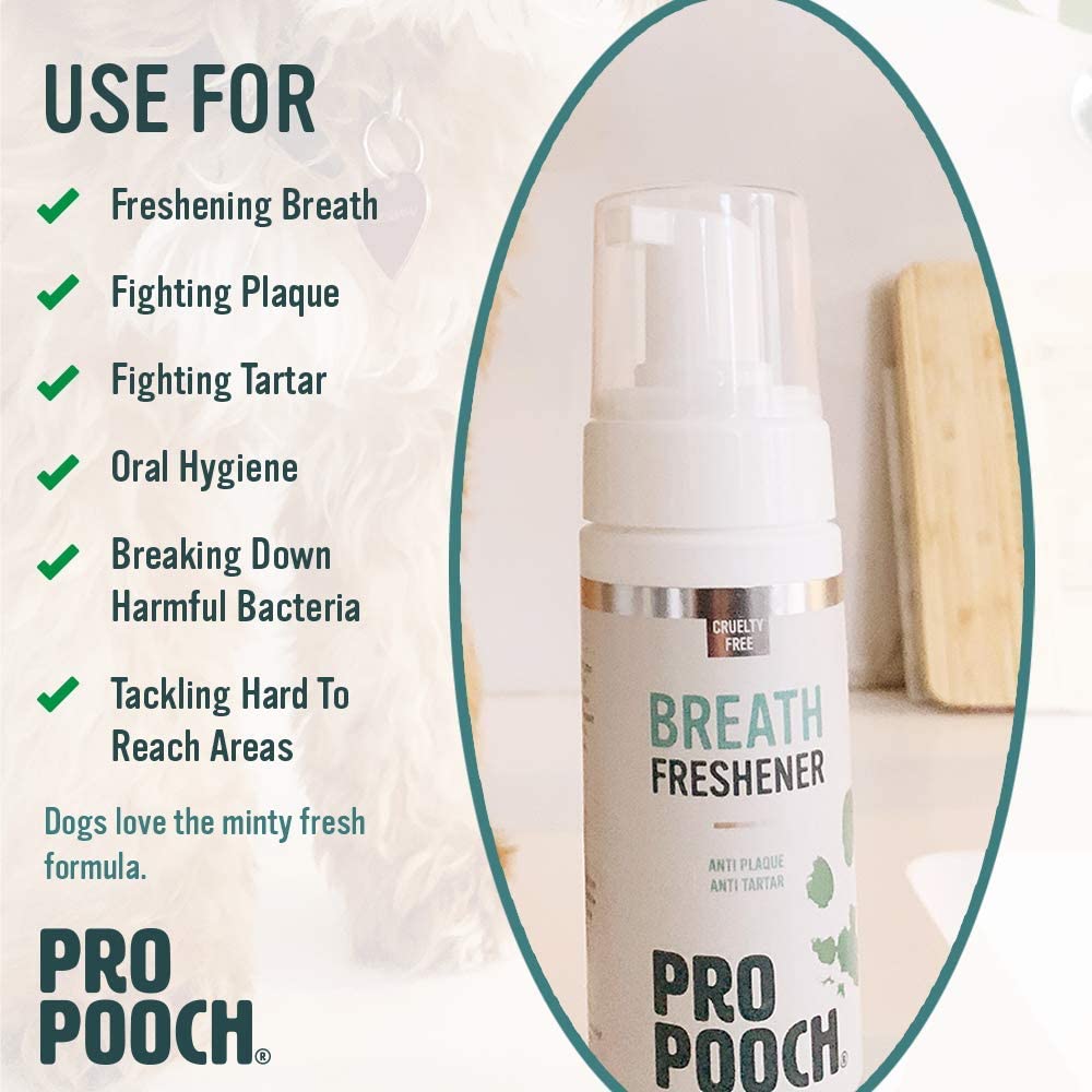  Pro Pooch Enjuague bucal & aditivo para el Agua Perros. Combate el Mal Aliento, el sarro y la acumulación de Placa. Cuidado bucal para Perros. 99% Natural 