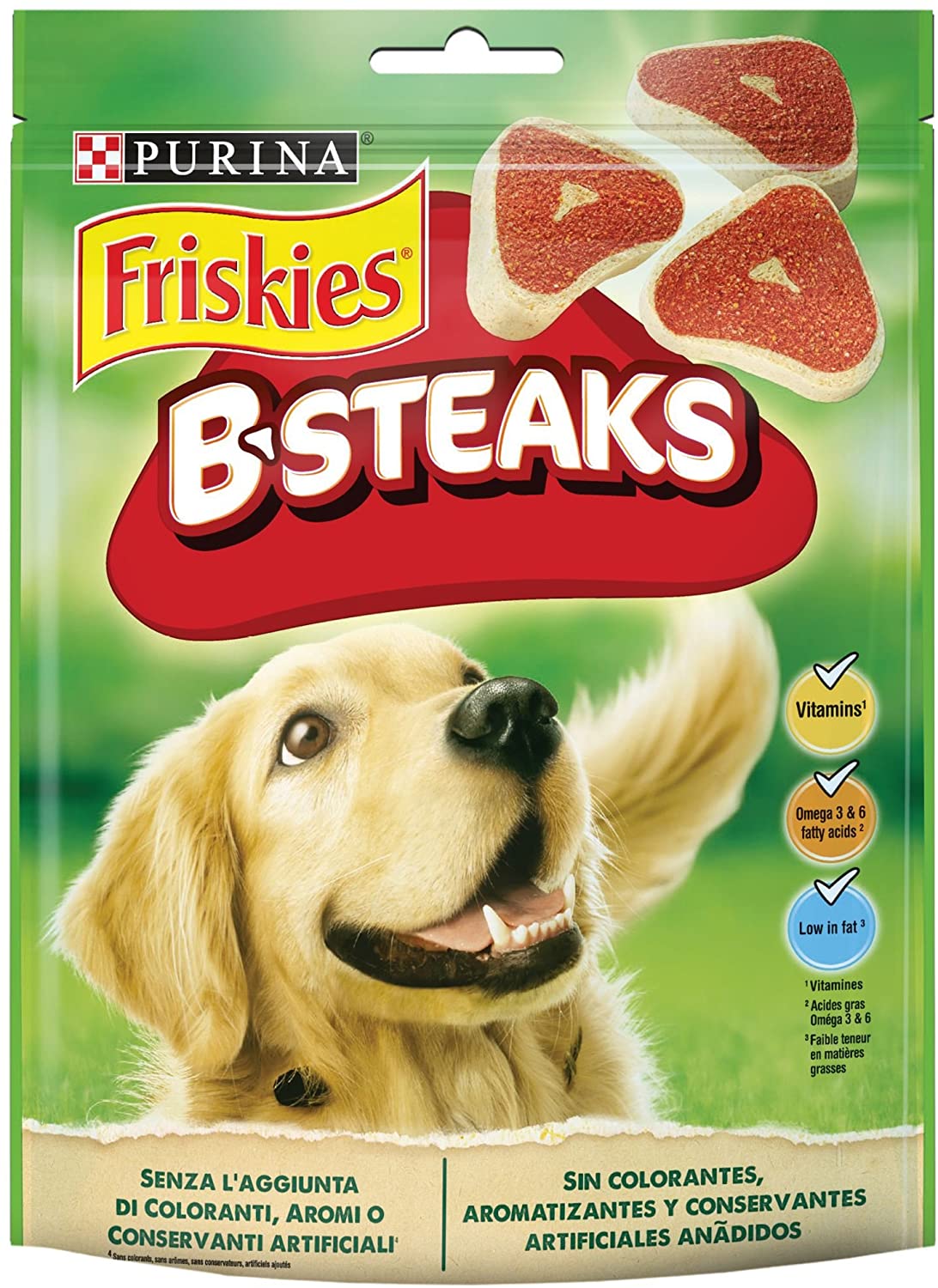  Purina Friskies B-Steaks golosinas y chuches para perros 5 x 150 g 